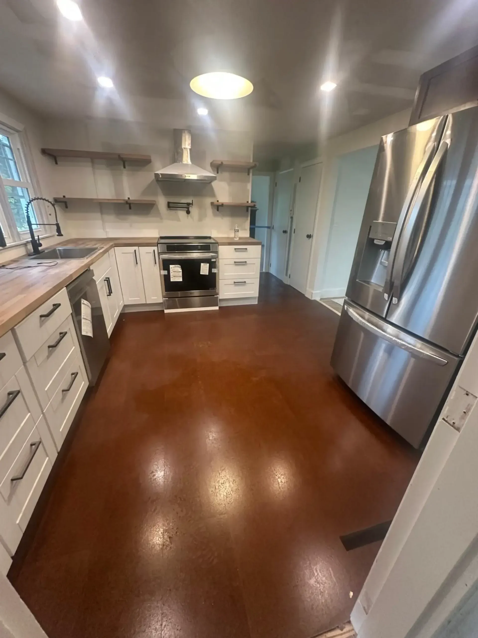 Kitchen remodeling in New Hampshire with new cabinets installed