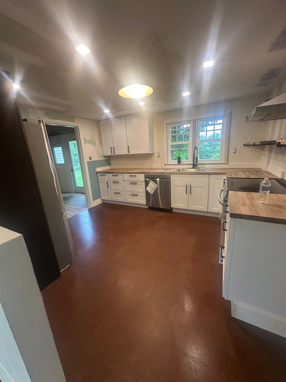 Kitchen island and finish work in New Hampshire, New Generation General Construction