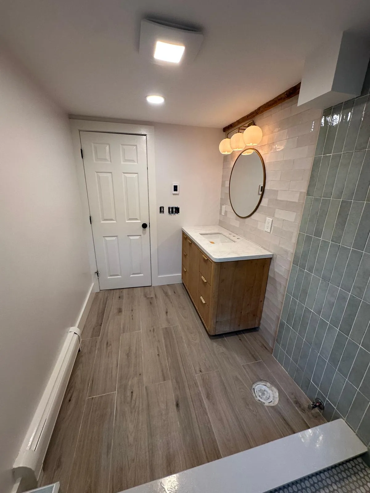 Bathroom remodeling detail work in New Hampshire, New Generation General Construction