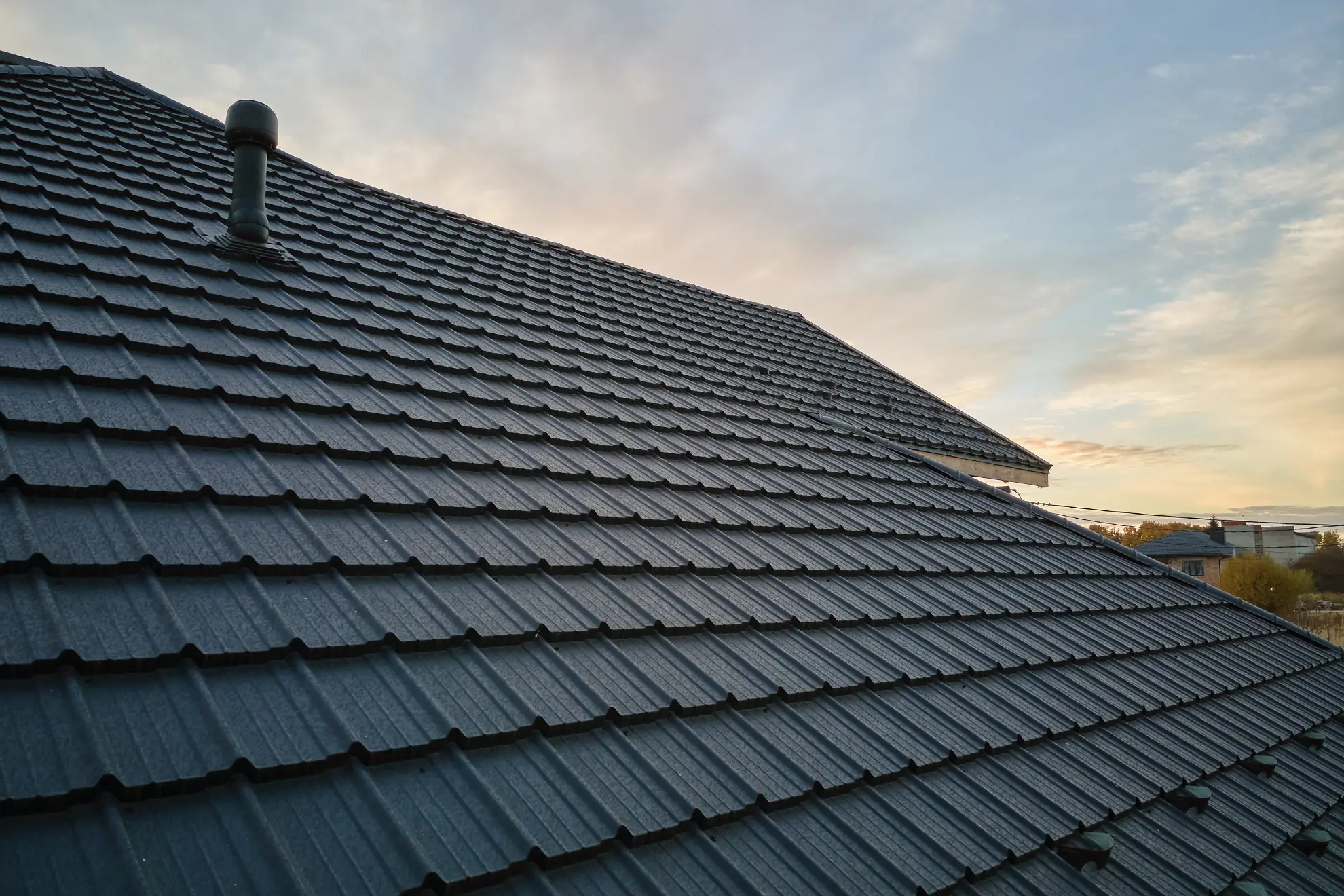 Ridge vent installation on a residential New Hampshire roof, New Generation General Construction